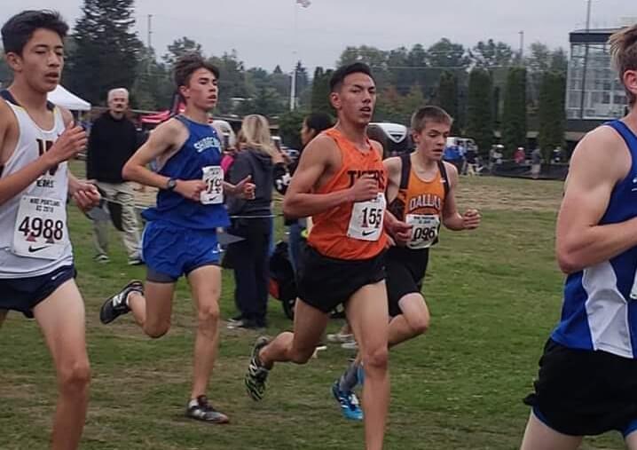 Kyle Ganoung competing in Cross Country